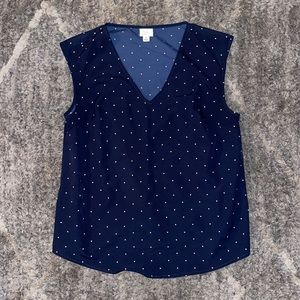 dark blue shell with white polka dots from A New Day size MEDIUM